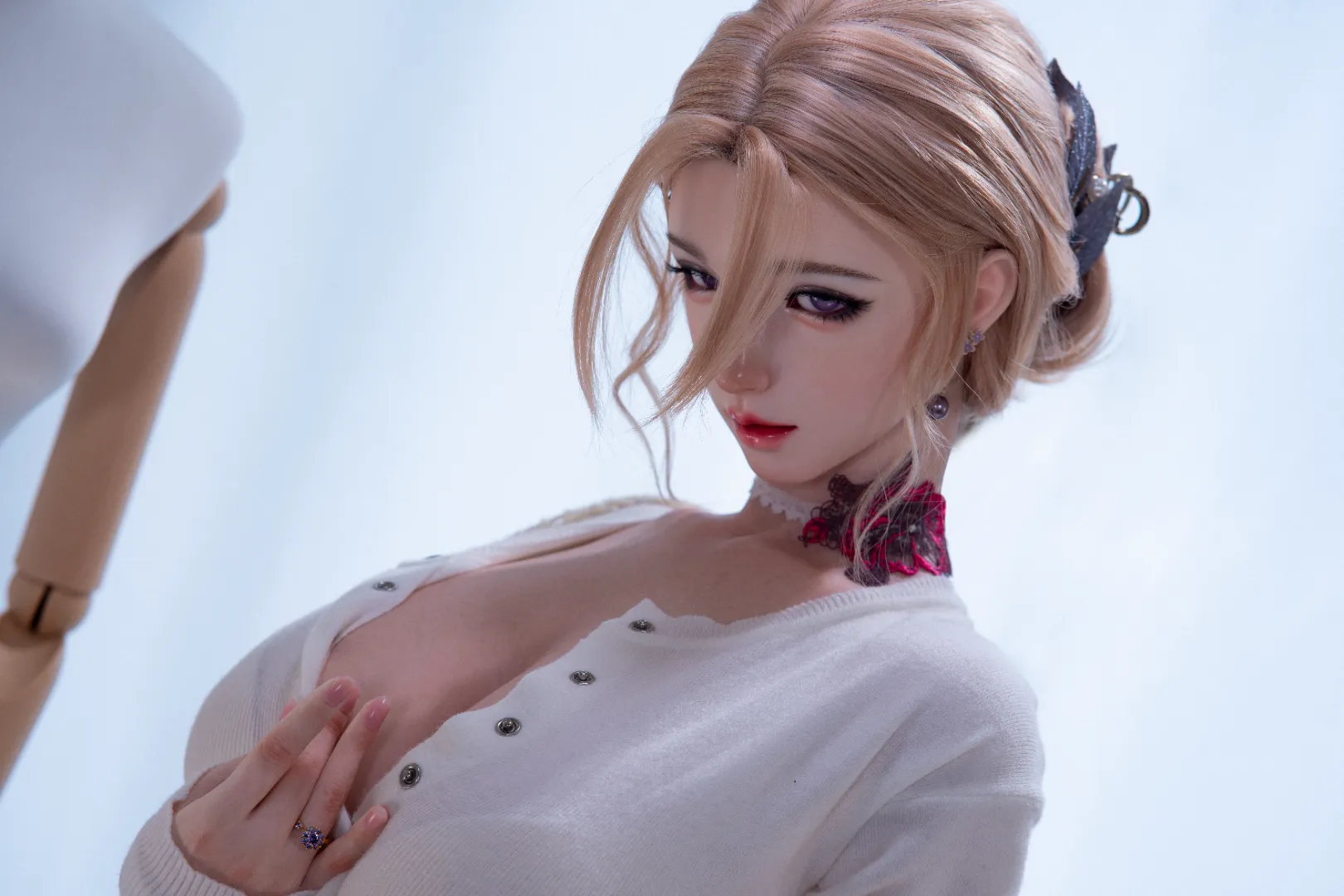 162cm (5ft4) E cup real skin texture silicone Sex Doll Enshio, ROS Head 126B